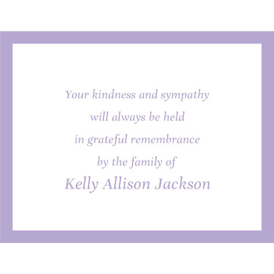Thick Framed Flat Sympathy Cards